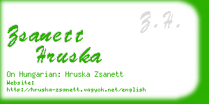 zsanett hruska business card